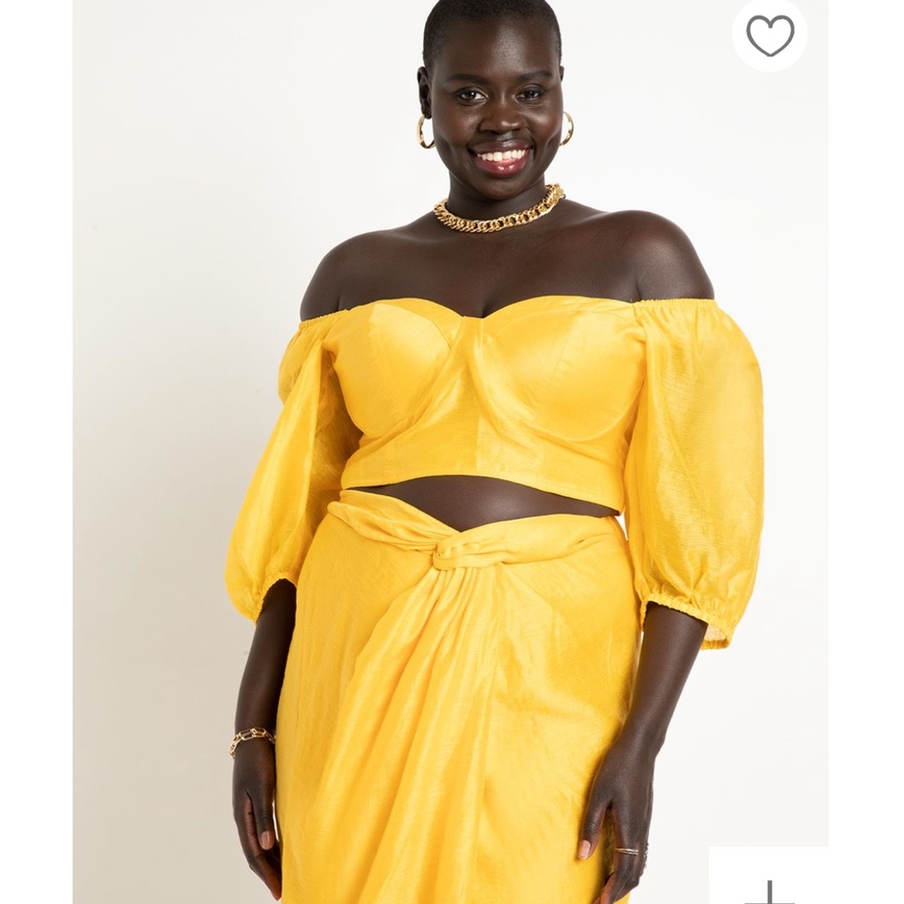 Melissa Mercedes X ELOQUII Crop Bustier Top